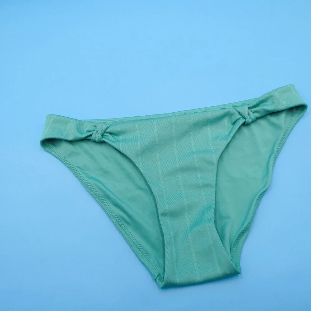 Victorias Secret Medium Green Twisted Top Brazilian Bikini Bottom Swimwear Beach